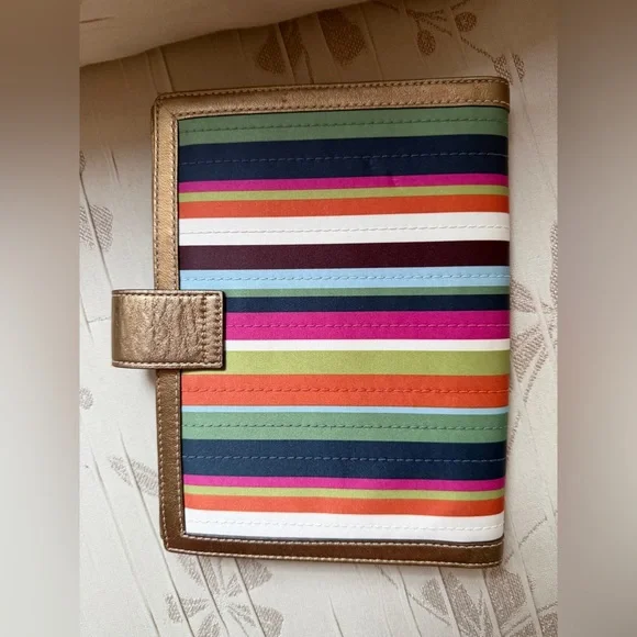 RARE Coach Legacy stripe agenda planner notebook cover NO PEN - Picture 2 of 9